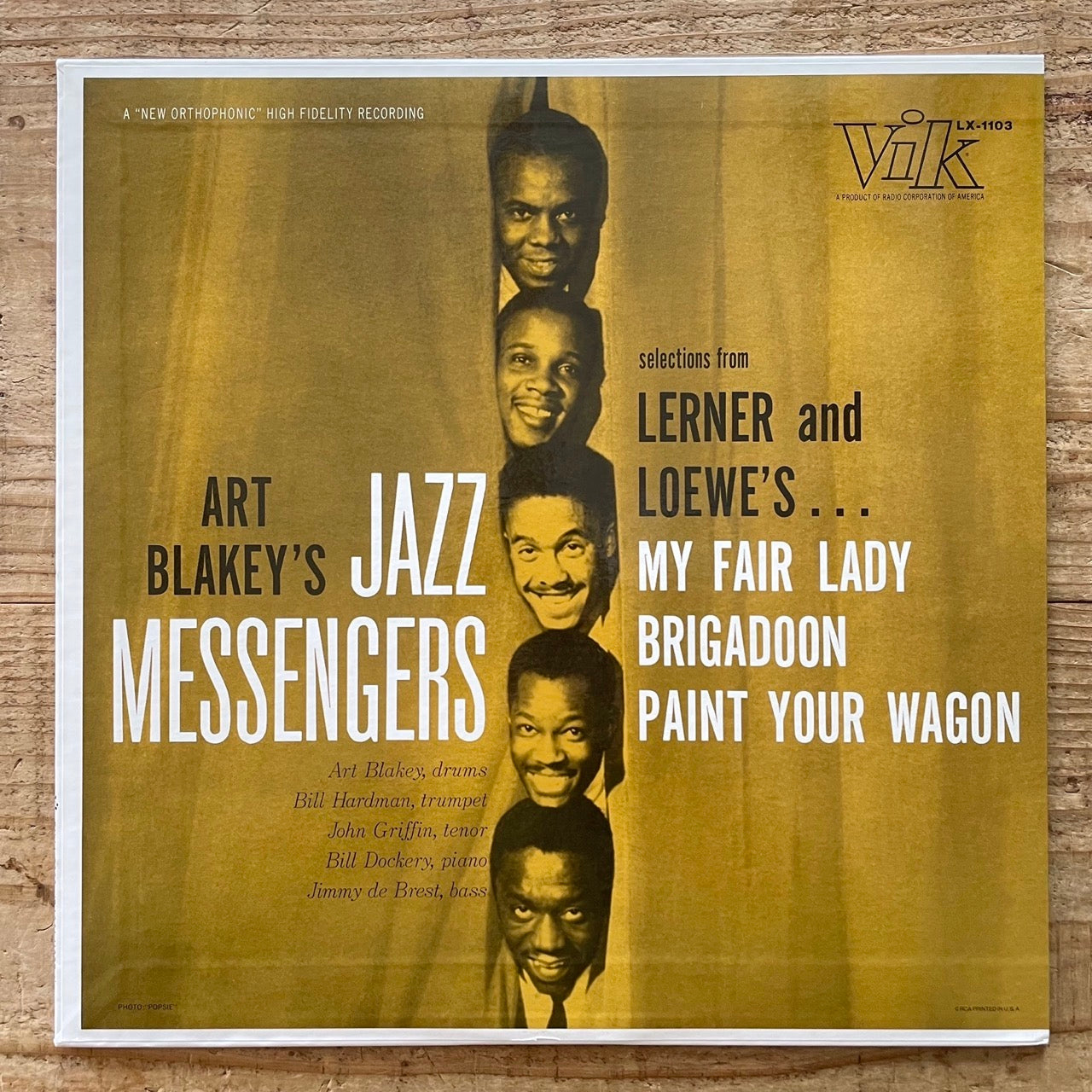 ART BLAKEY'S JAZZ MESSENGERS PLAYS LERNER AND LOEWE'S on Vik - Japan MONO LP NM BVJJ-2809