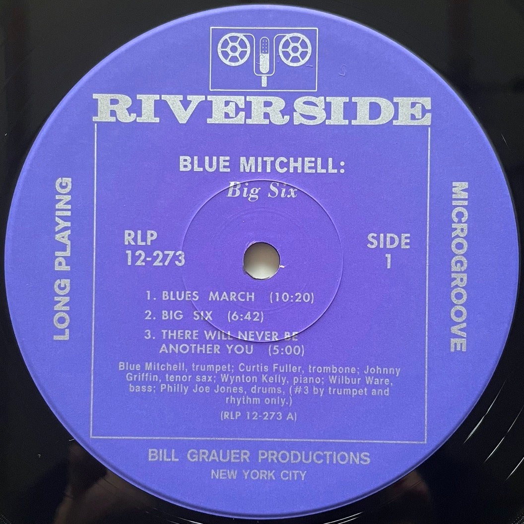 BLUE MITCHELL / BIG 6 on Riverside - Japan MONO LP NM VIJJ-30037 obi