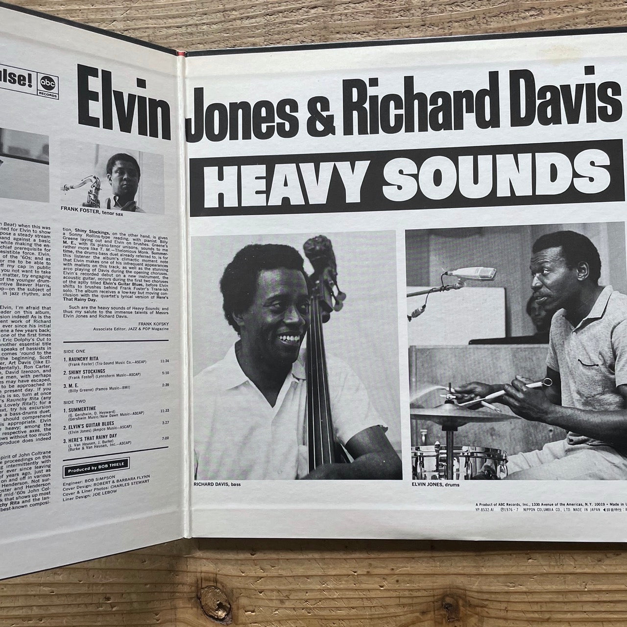 ELVIN JONES & RICHARD DAVIS / HEAVY SOUNDS on Impulse - Japan GF LP YP-8532-AI