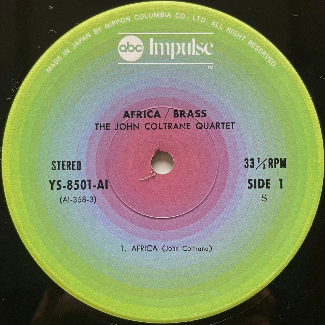 JOHN COLTRANE QUARTET - AFRICA/BRASS on Impulse - Japan GF LP YS-8501-AI