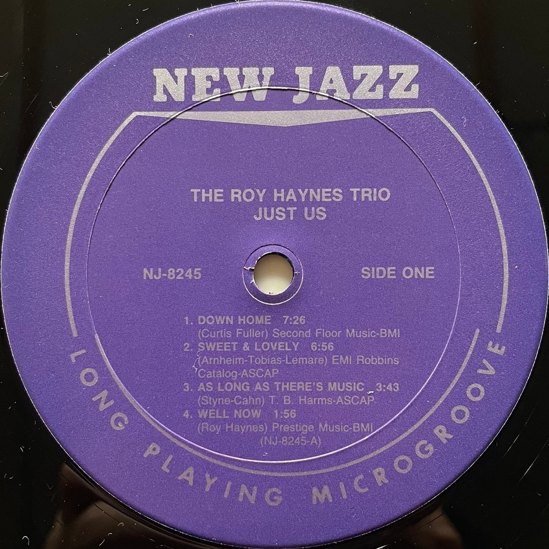 ROY HAYNES TRIO / JUST US on New Jazz - Japan LP NM WJC-8245