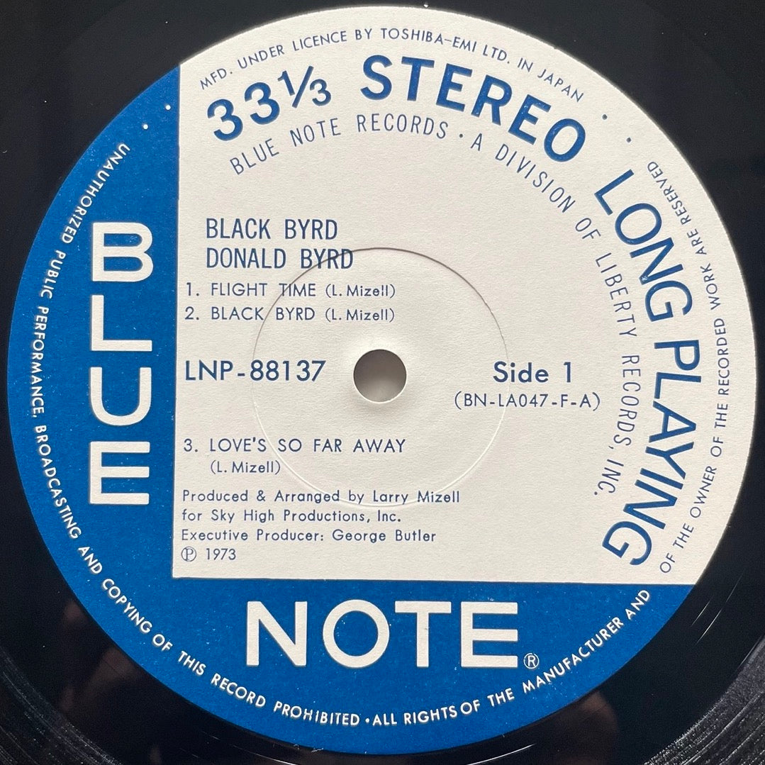 DONALD BYRD / BLACK BYRD on Blue Note - Japan LP NM LNP-88137