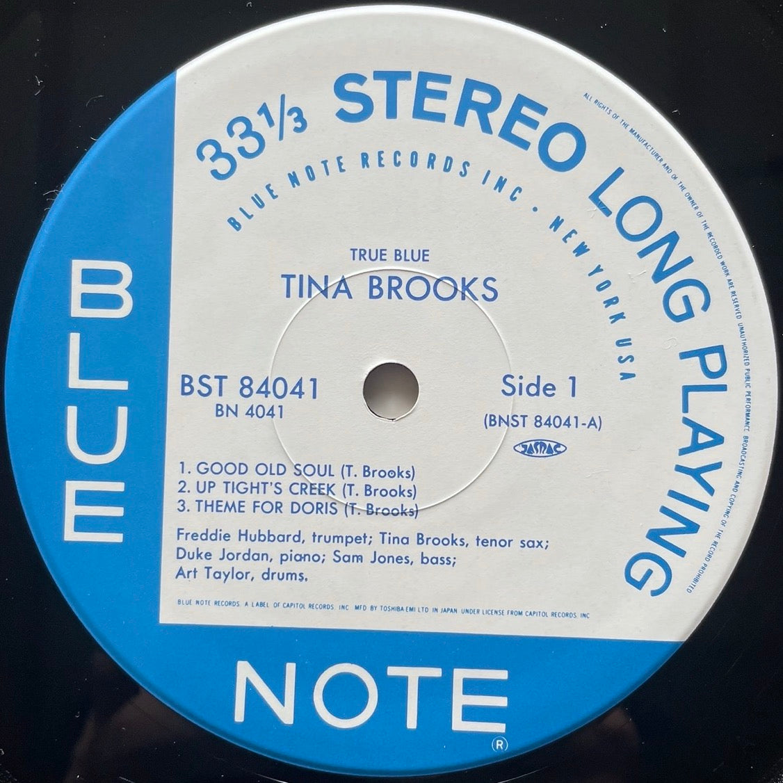 TINA BROOKS / TRUE BLUE on Blue Note - Japan LP NM BN4041 obi