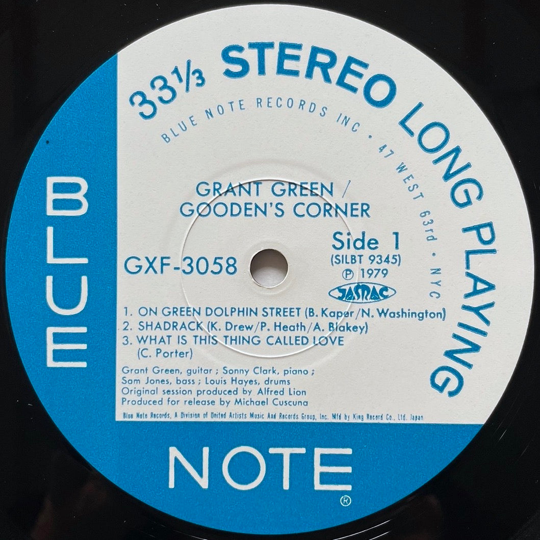 GRANT GREEN / GOODEN'S CORNER on Blue Note - Japan King Original LP GXF-3058