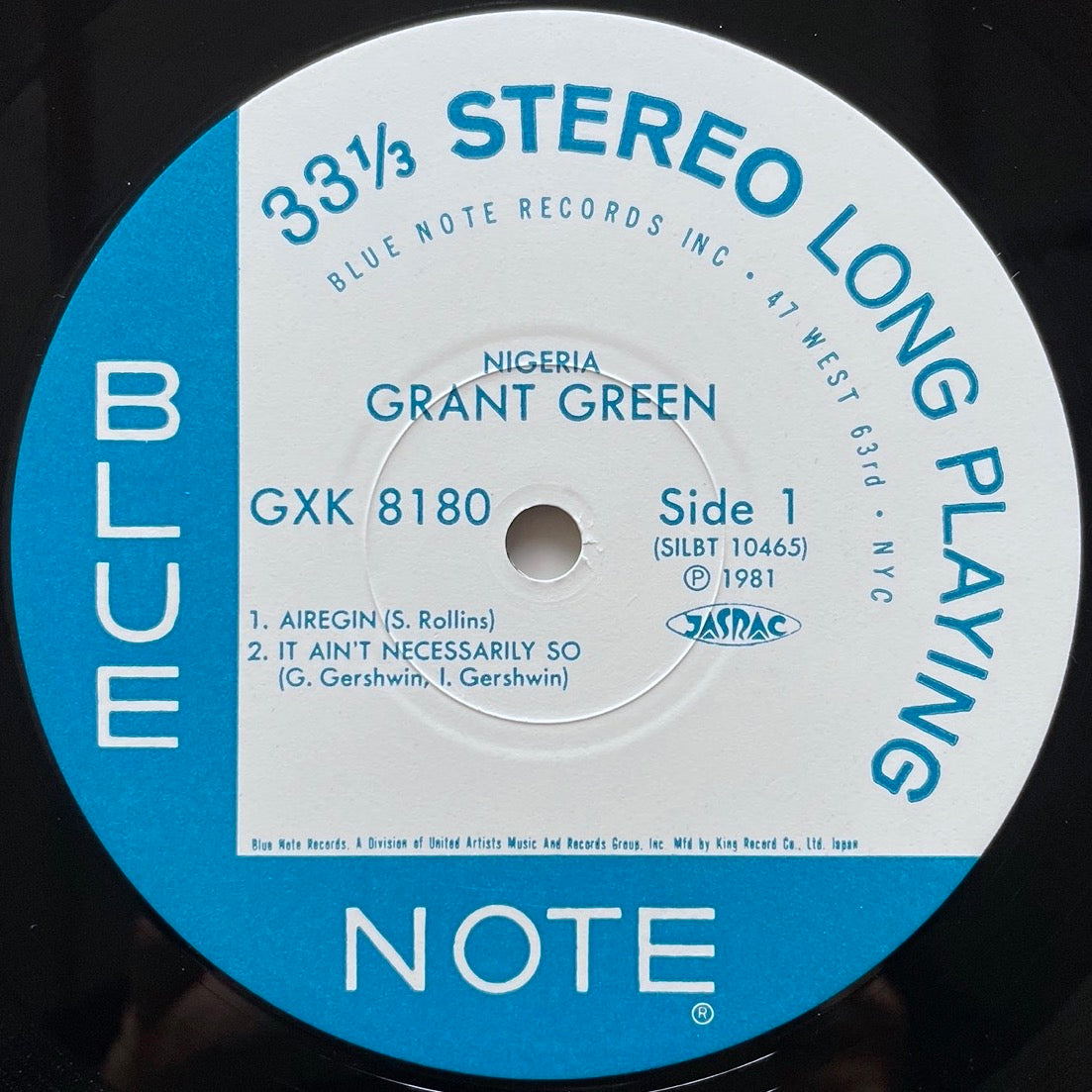 GRANT GREEN / NIGERIA on Blue Note - Japan King Original LP GXK-8180