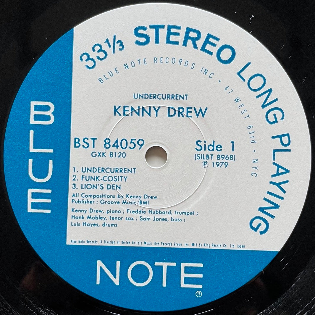 KENNY DREW / UNDERCURRENT on Blue Note - Japan King LP GXK-8120
