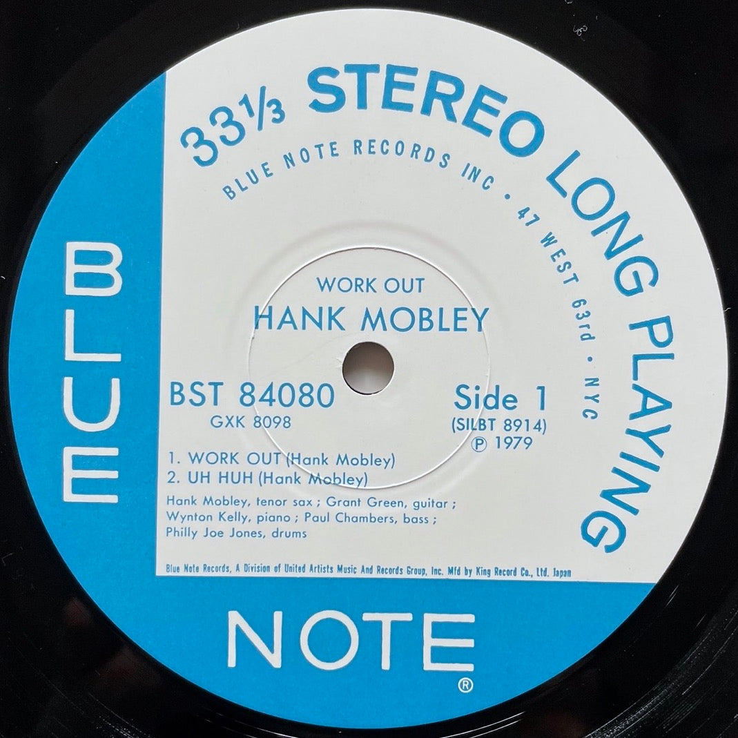 HANK MOBLEY / WORKOUT on Blue Note - Japan King LP GXK-8098