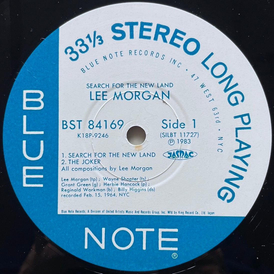 LEE MORGAN / SEARCH FOR THE NEW LAND on Blue Note - Japan King LP K18P-9246