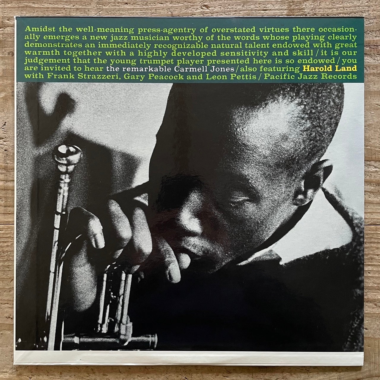 CARMELL JONES / REMARKABLE on PACIFIC JAZZ - Japan LP PJ-0029