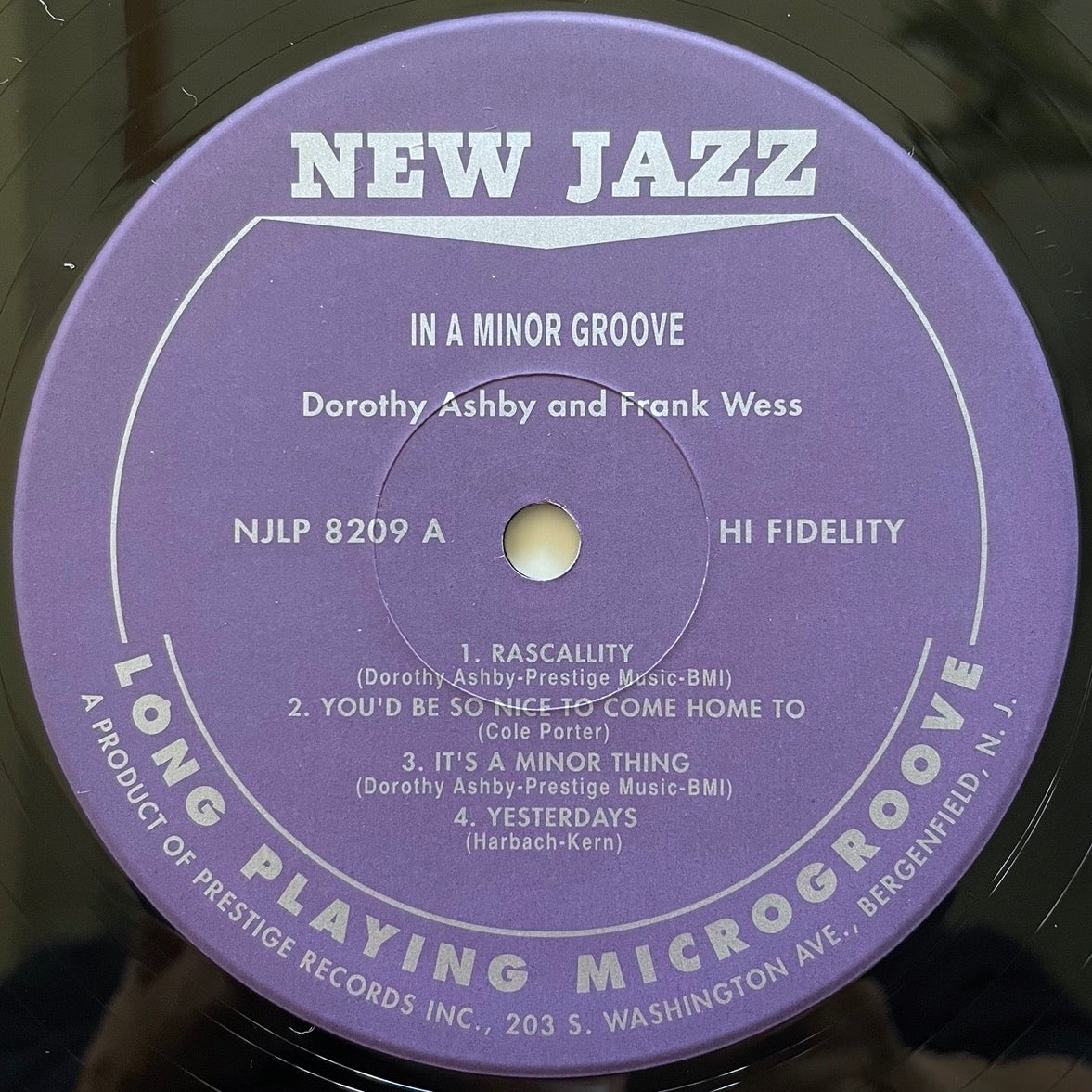 DOROTHY ASHBY AND FRANK WESS / IN A MINOR GROOVE - Japan New Jazz LP NM VIJJ-30035