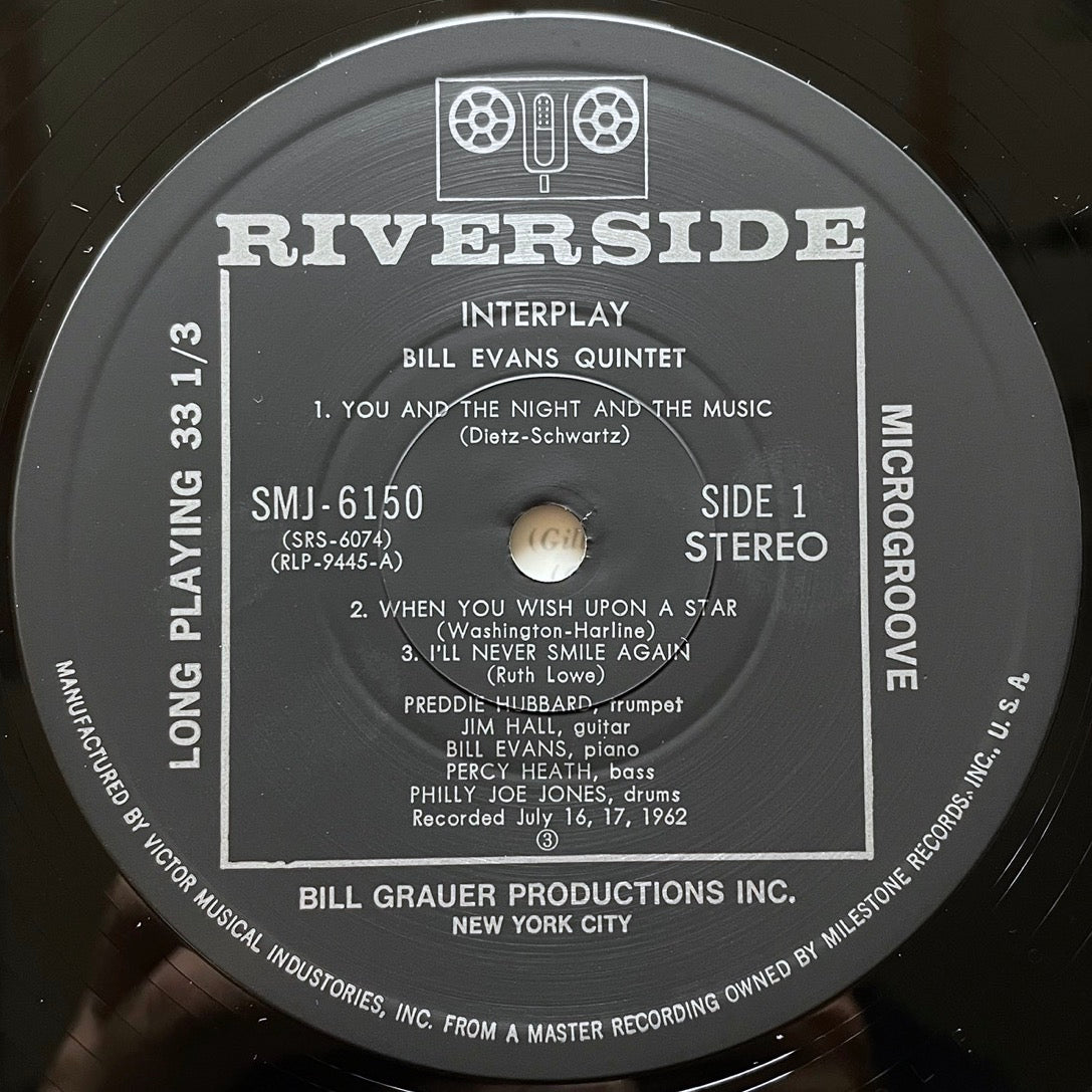 BILL EVANS QUINTET / INTERPLAY on Riverside - Japan LP SMJ-6150