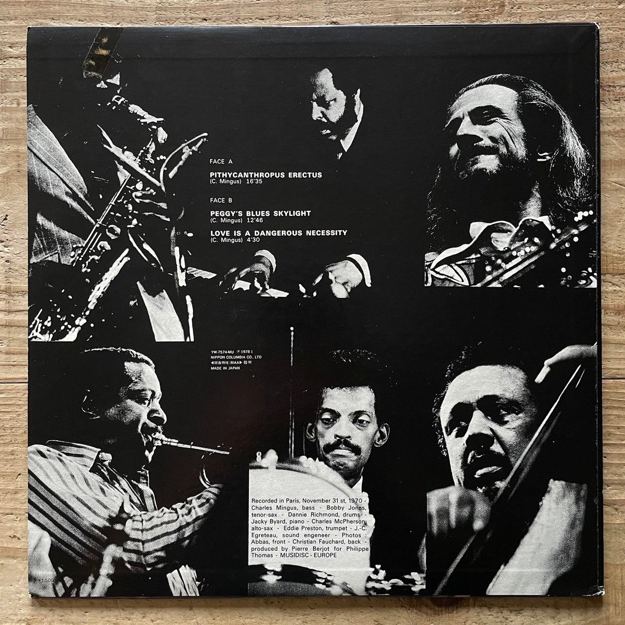 CHARLIE MINGUS / PITHYCAN THROPUS ERECTUS on French America - Japan LP YW-7574-MU