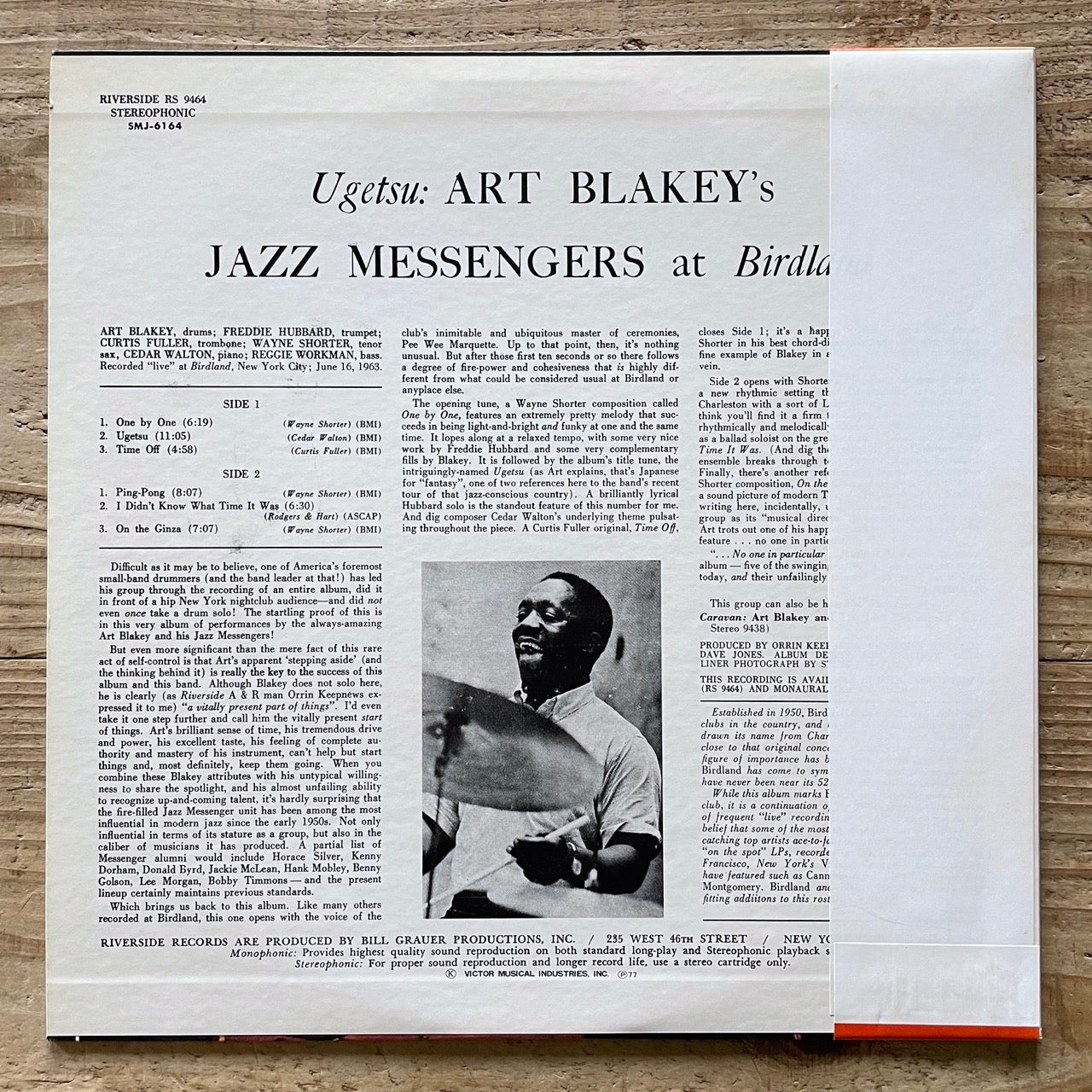 ART BLAKEY'S JAZZ MESSENGERS / UGETSU on Riverside - Japan LP SMJ-6164 obi