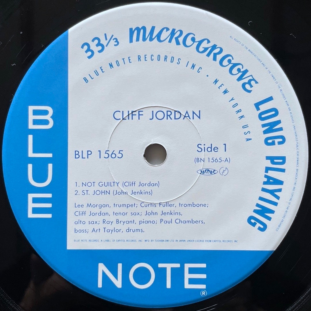 CLIFF JORDAN with LEE MORGAN, CURTIS FULLER on Blue Note - Japan MONO LP NM BLP-1565
