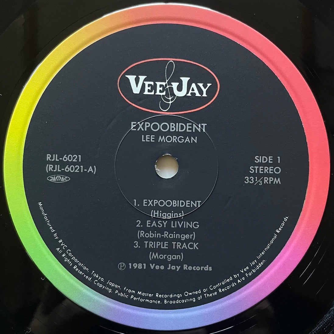 LEE MORGAN / EXPOOBIDENT on Vee Jay - Japan LP RJL-6021