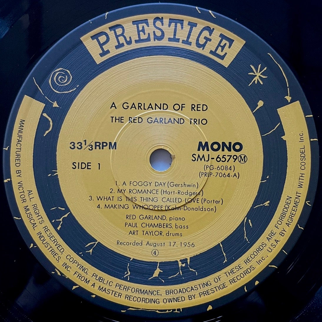 RED GARLAND TRIO / A GARLAND OF RED on Prestige - Japan MONO LP SMJ-6579