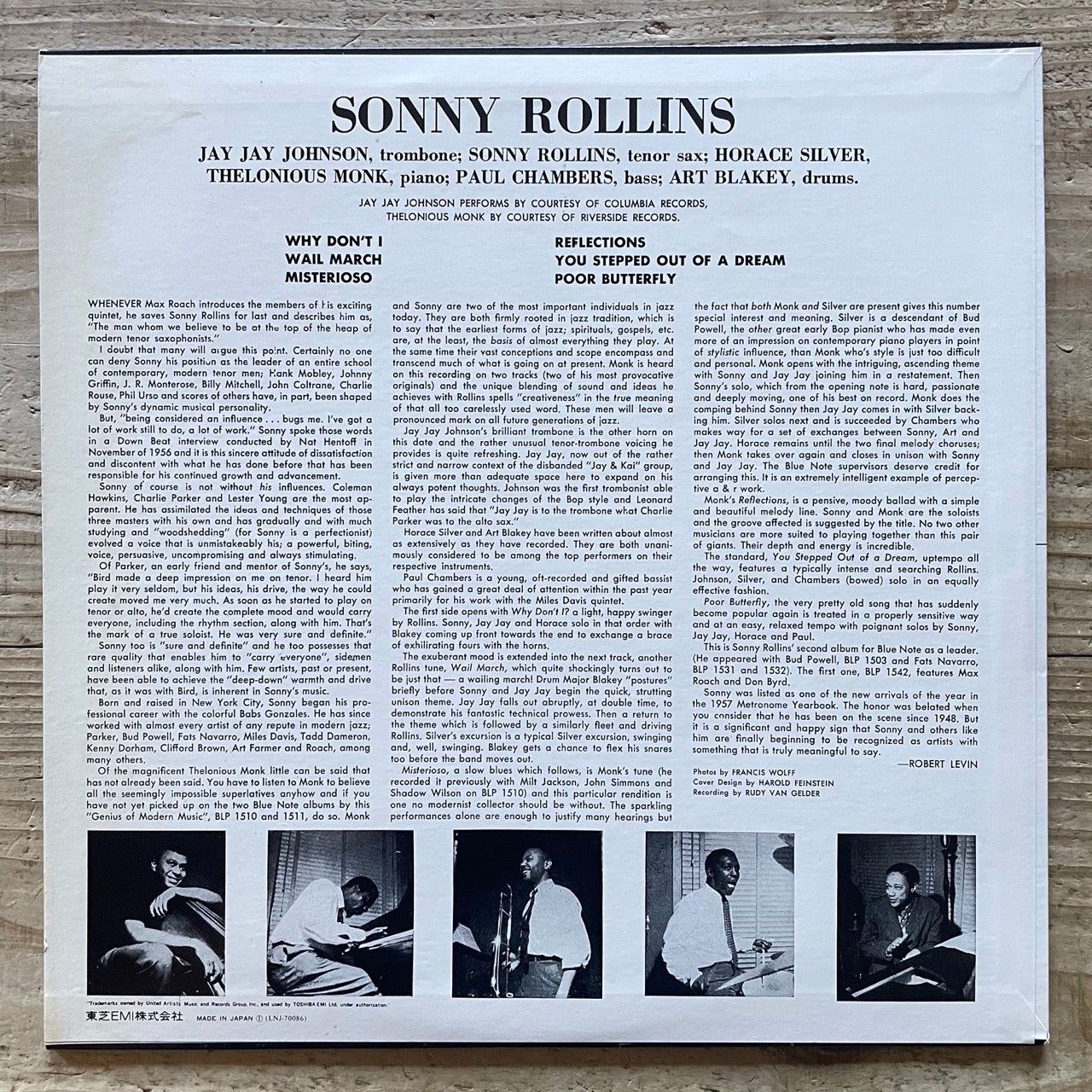 SONNY ROLLINS / VOL.2 - Japan Blue Note MONO LP LNJ-70086