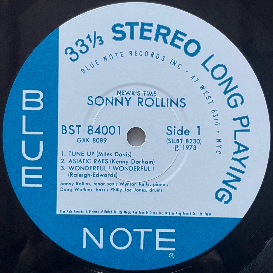 SONNY ROLLINS / NEWK'S TIME - Japan Blue Note King LP GXK-8089