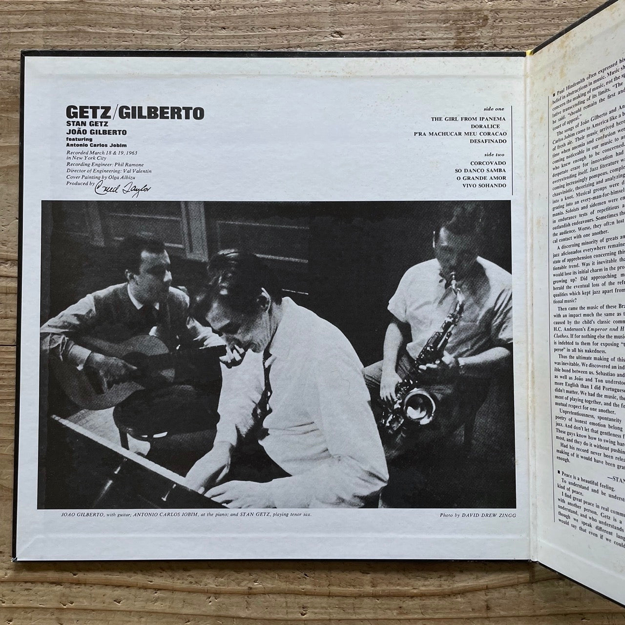 STAN GETZ - JOAO GILBERTO / GETZ/GILBERTO on Verve - Japan LP GF 20MJ0002