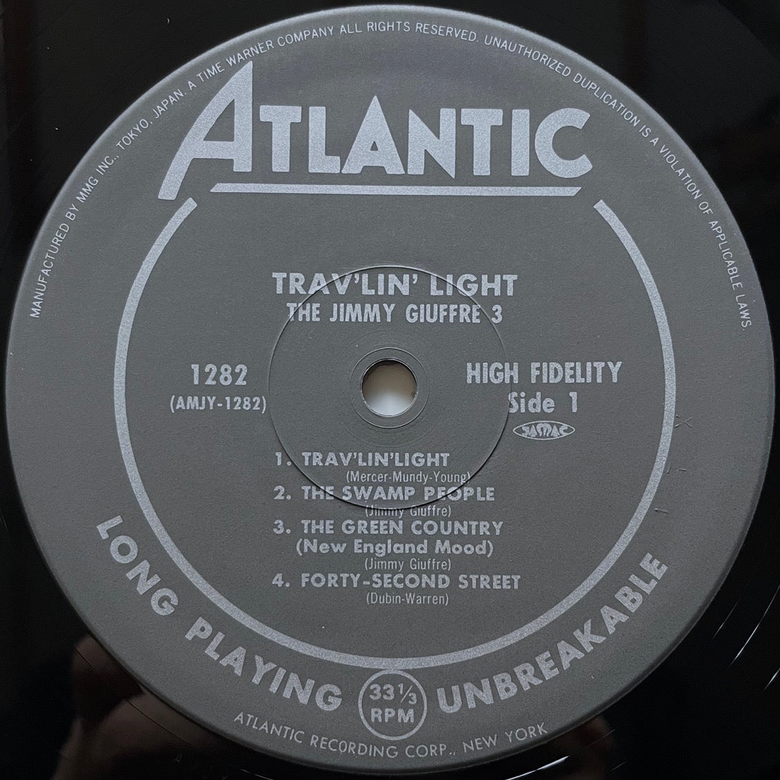 JIMMY GIUFFRE 3 / TRAV'LIN' LIGHT on Atlantic - Japan LP NM AMJY-1282