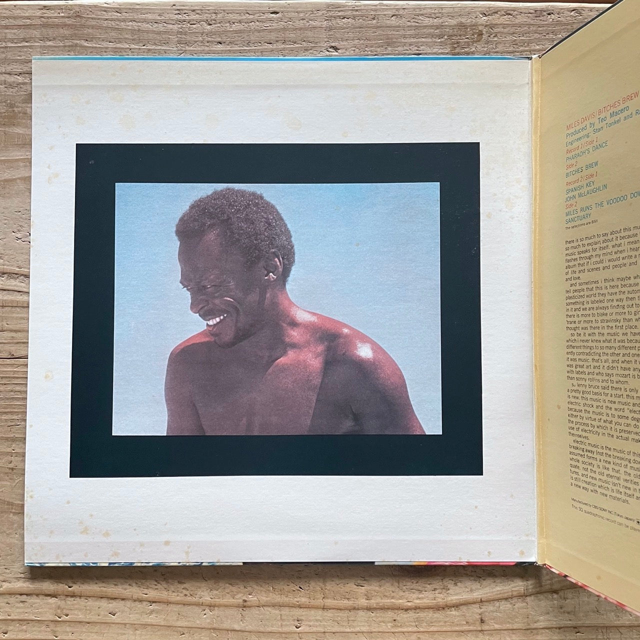 MILES DAVIS / BITCHES BREW - Japan CBS/SONY 2LP QUAD SOPJ-58/59