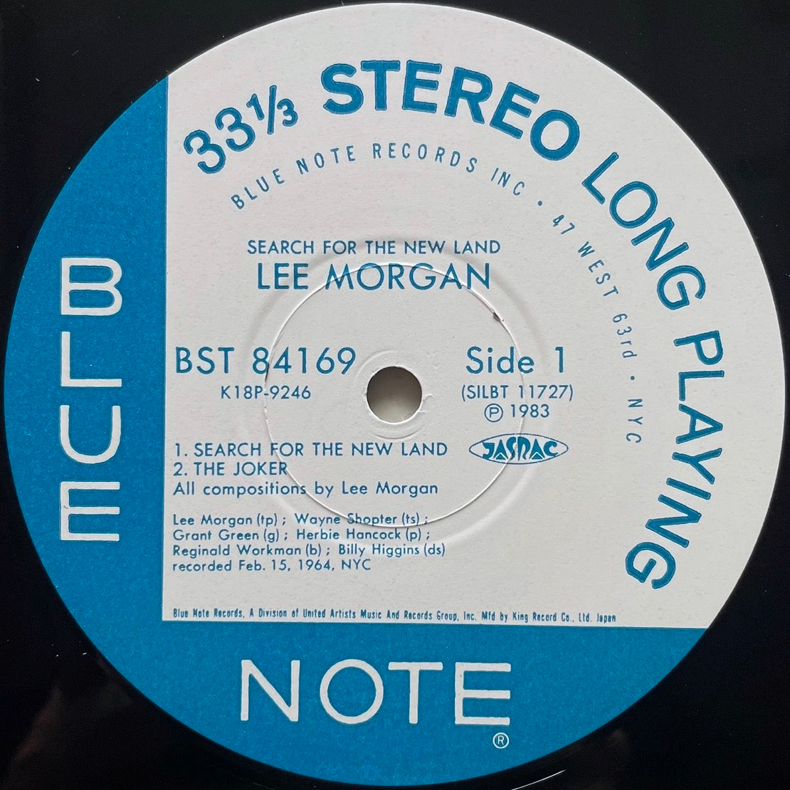 LEE MORGAN / SEARCH FOR THE NEW LAND on Blue Note - Japan King LP K18P-9246