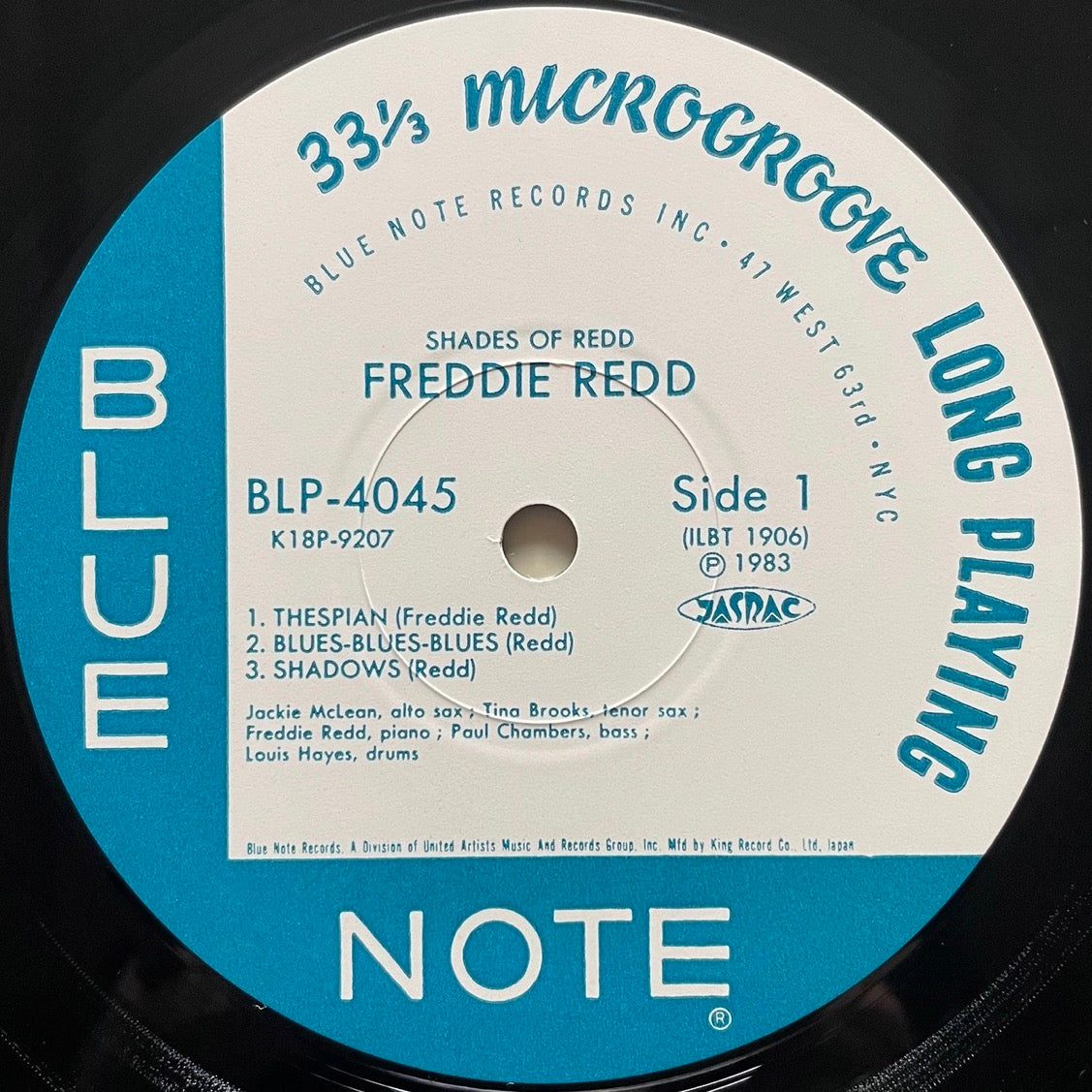 FREDDIE REDD / SHADES OF REDD on Blue Note - Japan King LP K18P-9207