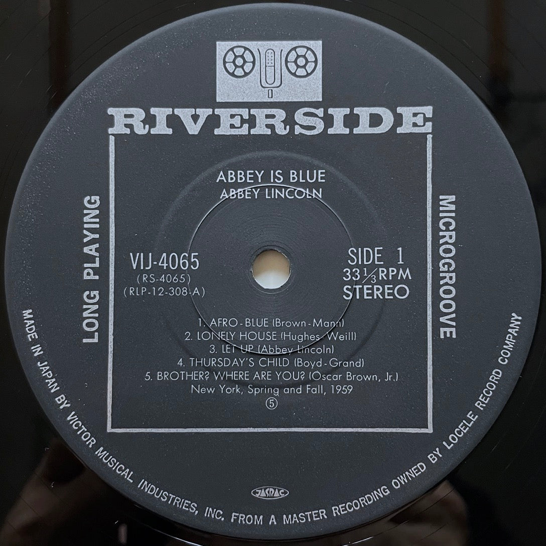 ABBEY LINCOLN / ABBEY IS BLUE on Riverside - Japan LP NM VIJ-4065 obi