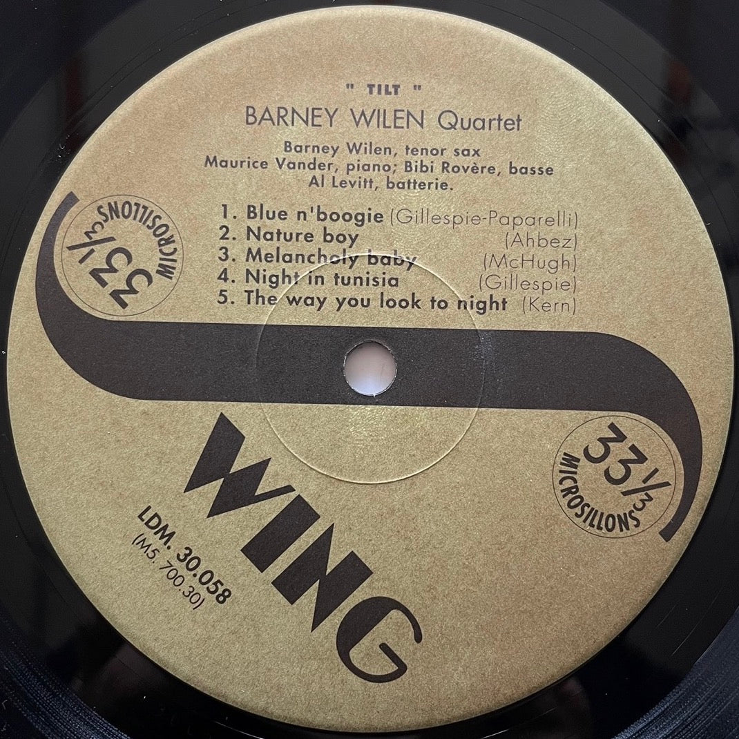 BARNEY WILEN QUARTET / TILT on French Swing - Japan LP NM LDM.30.058