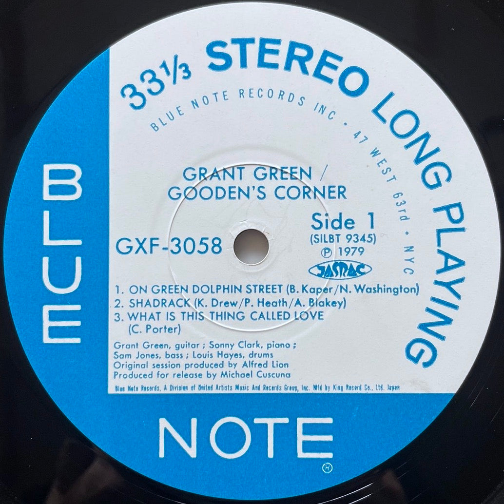 GRANT GREEN / GOODEN'S CORNER on Blue Note - Japan King Original LP GXF-3058