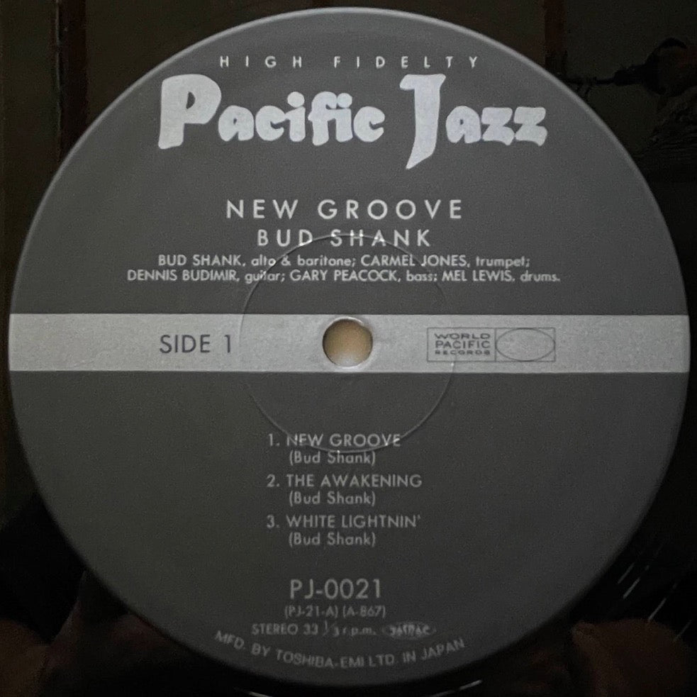 BUD SHANK feat. CARMELL JONES / NEW GROOVE on Pacific Jazz - Japan MONO LP PJ-0021 NM obi