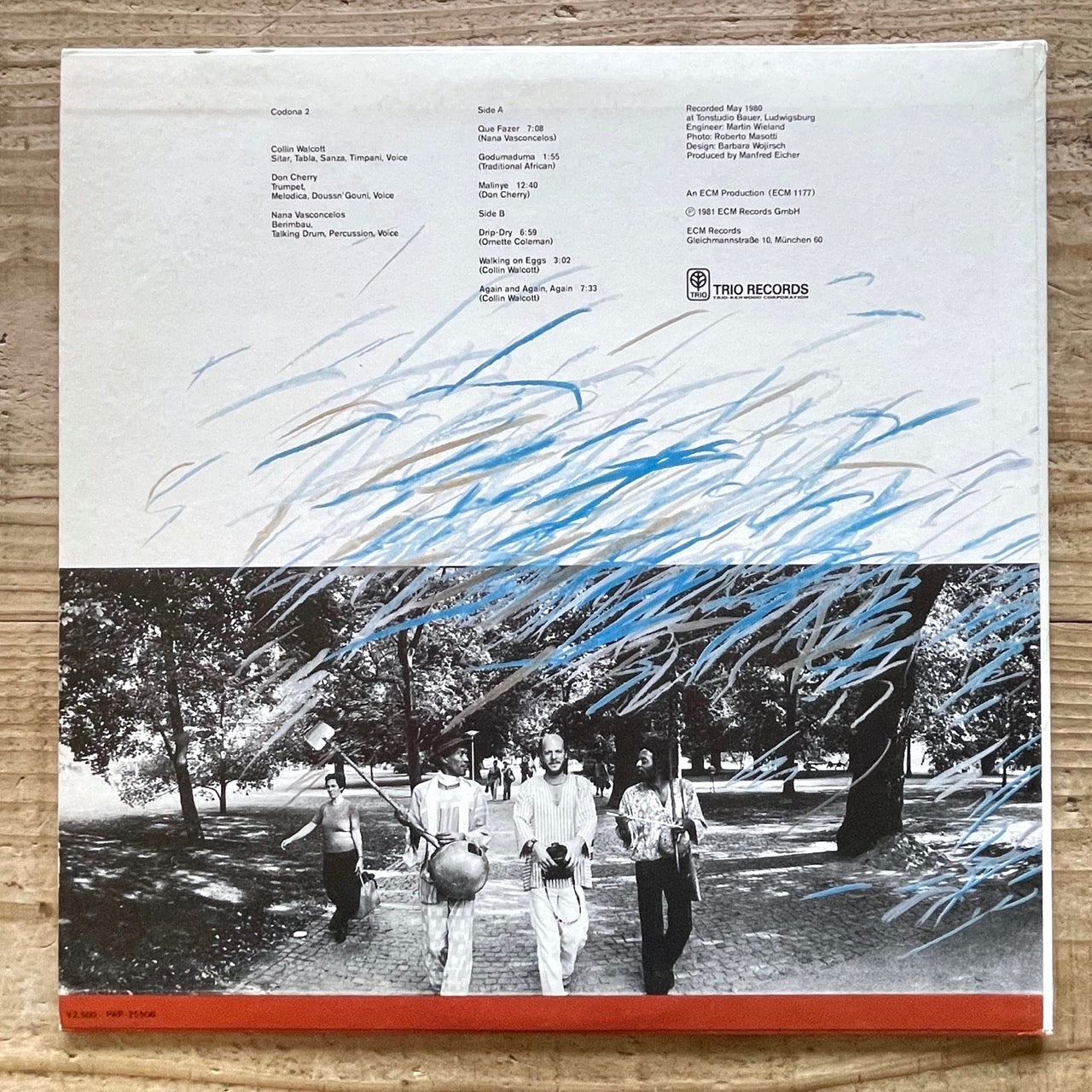 CODONA 2 - COLLIN WALCOTT, DON CHERRY, NANA VASCONCELOS on ECM - Japan PROMO LP PAP-25508