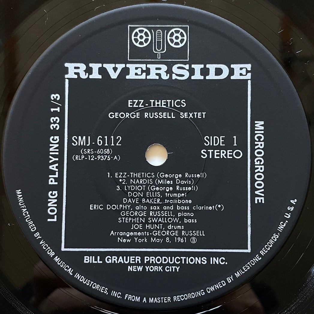 GEORGE RUSSELL SEXTET / EZZ-THETICS on Riverside - Japan LP SMJ-6112