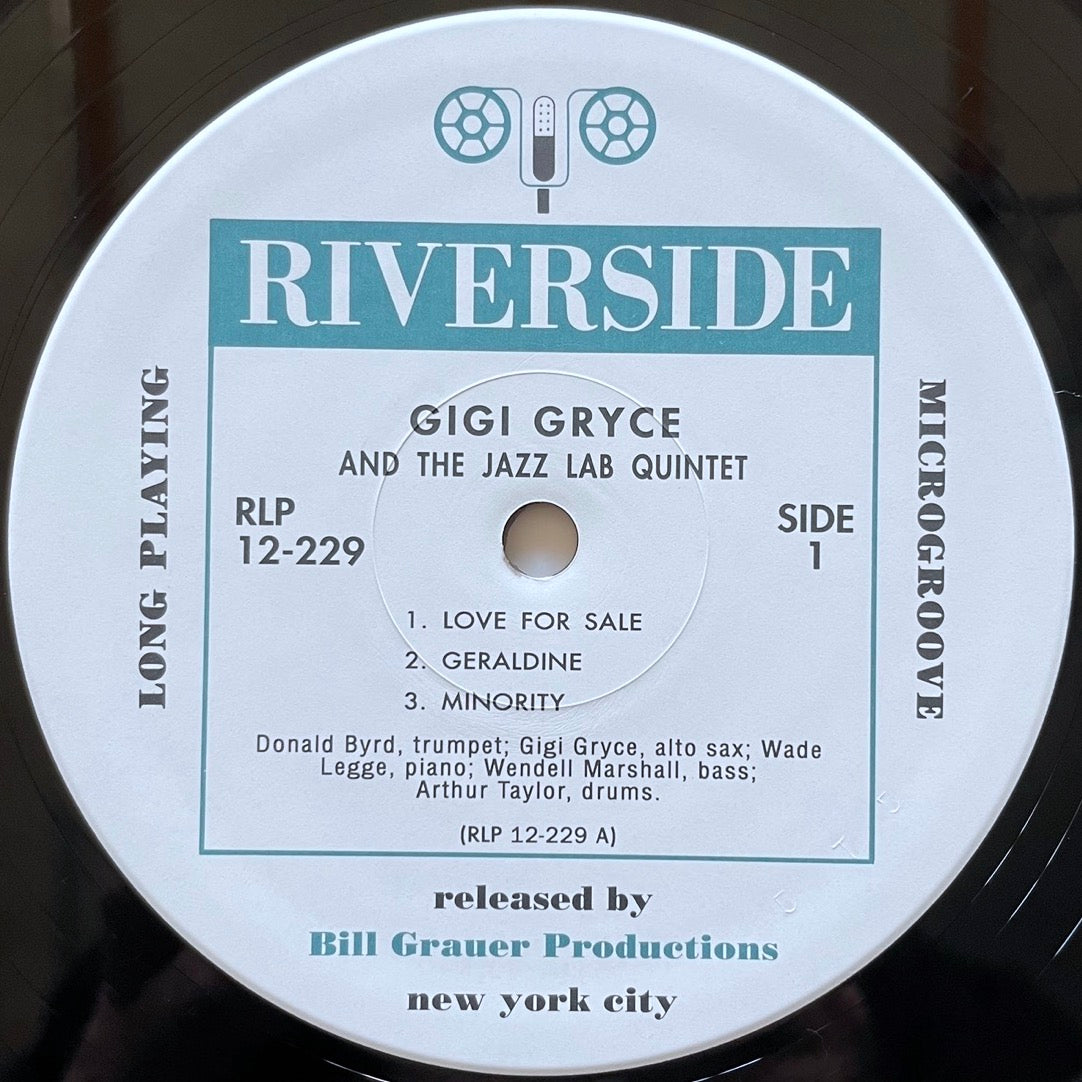 GIGI GRYCE AND THE JAZZ LAB QUINTET on Riverside - Japan MONO LP NM VIJJ-30039 obi