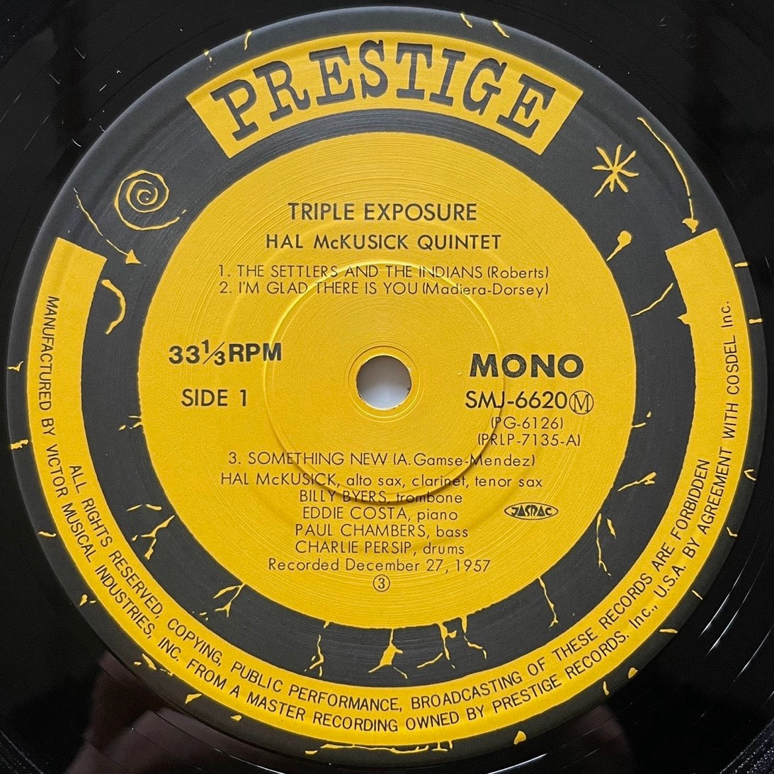 HAL McKUSICK QUINTET / TRIPLE EXPOSURE on Prestige - Japan MONO NM LP SMJ-6620 obi