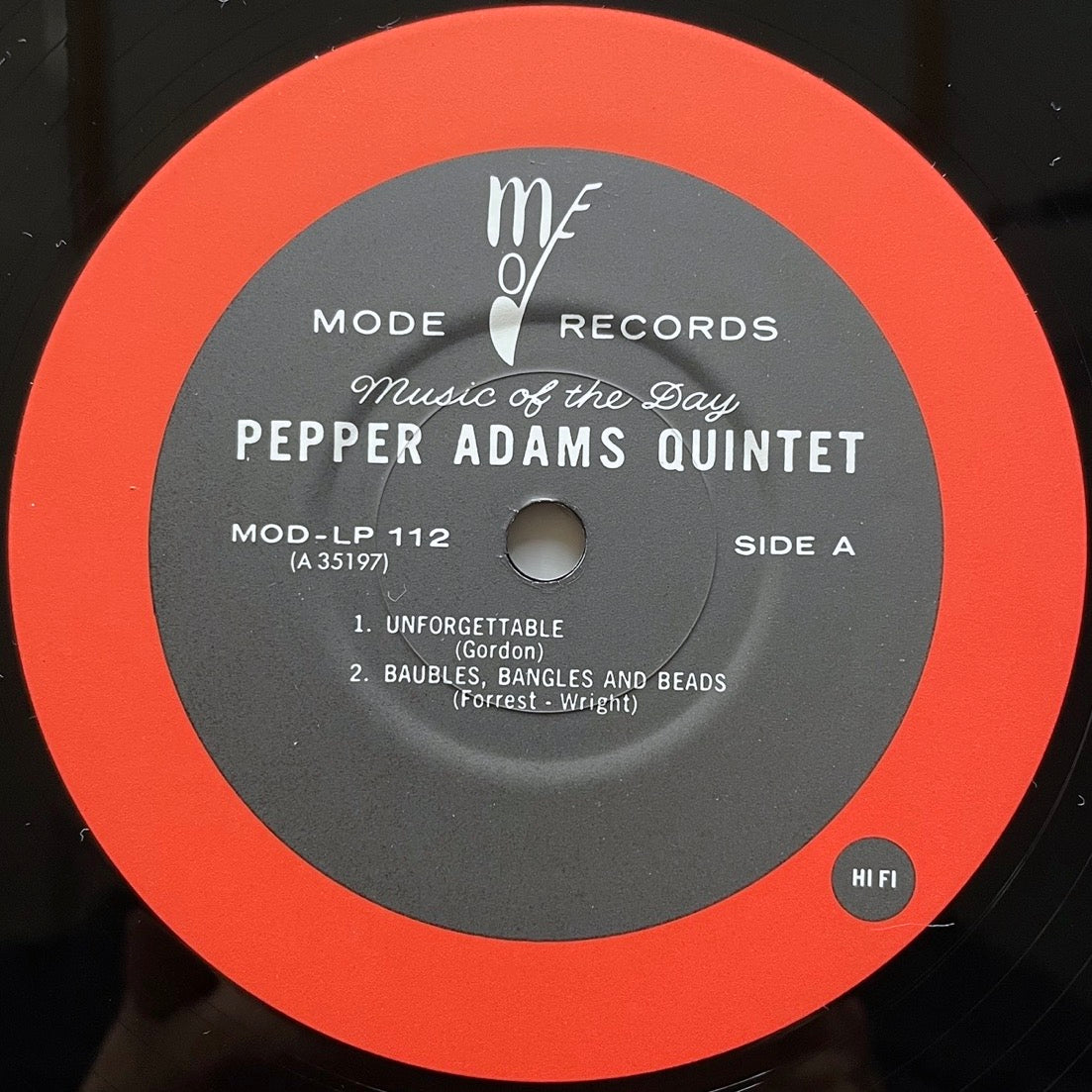 PEPPER ADAMS QUINTET on Mode - Japan Heavy Vinyl LP 35197-28
