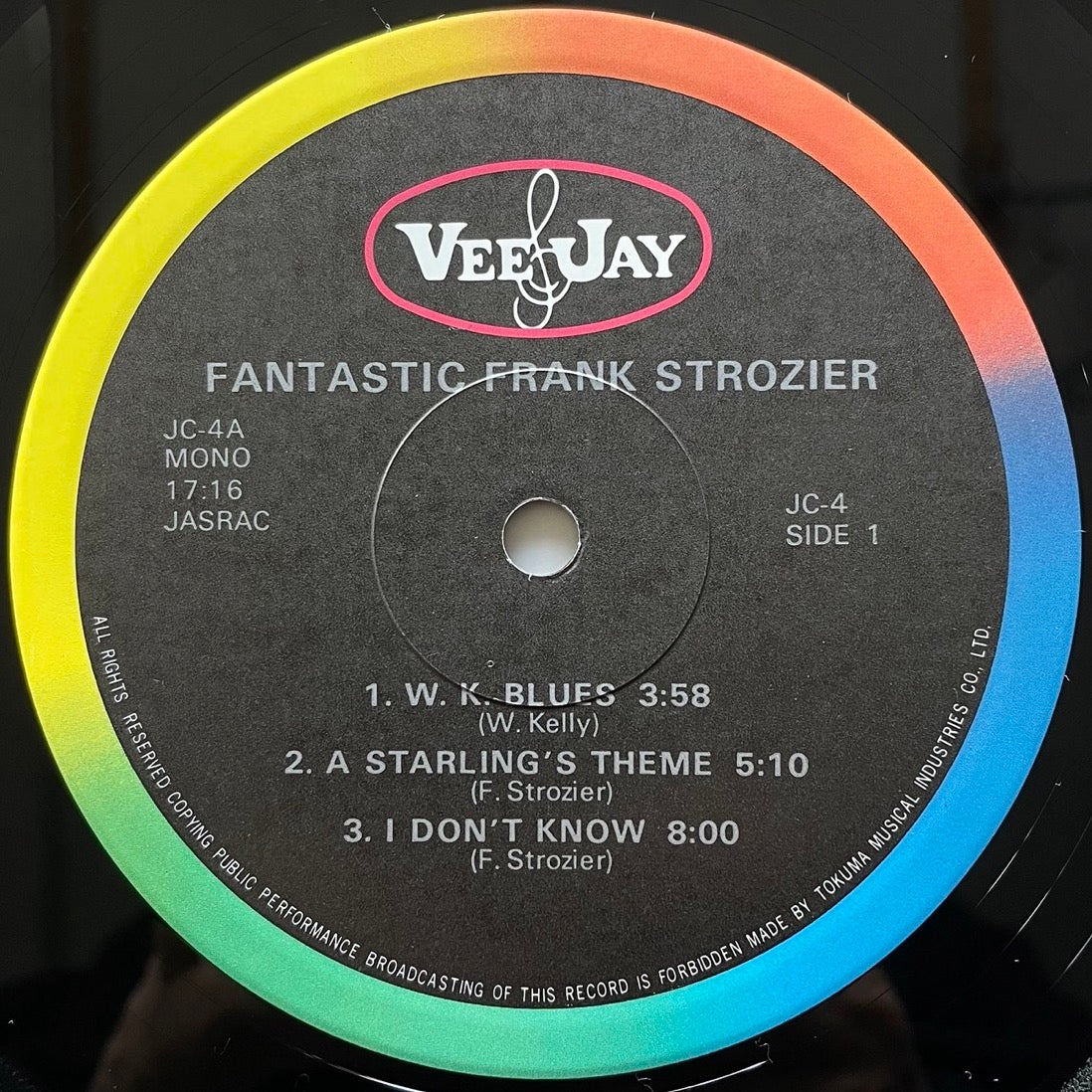 FRANK STROZIER / FANTASTIC on Vee-Jay - Japan LP JC-4 obi