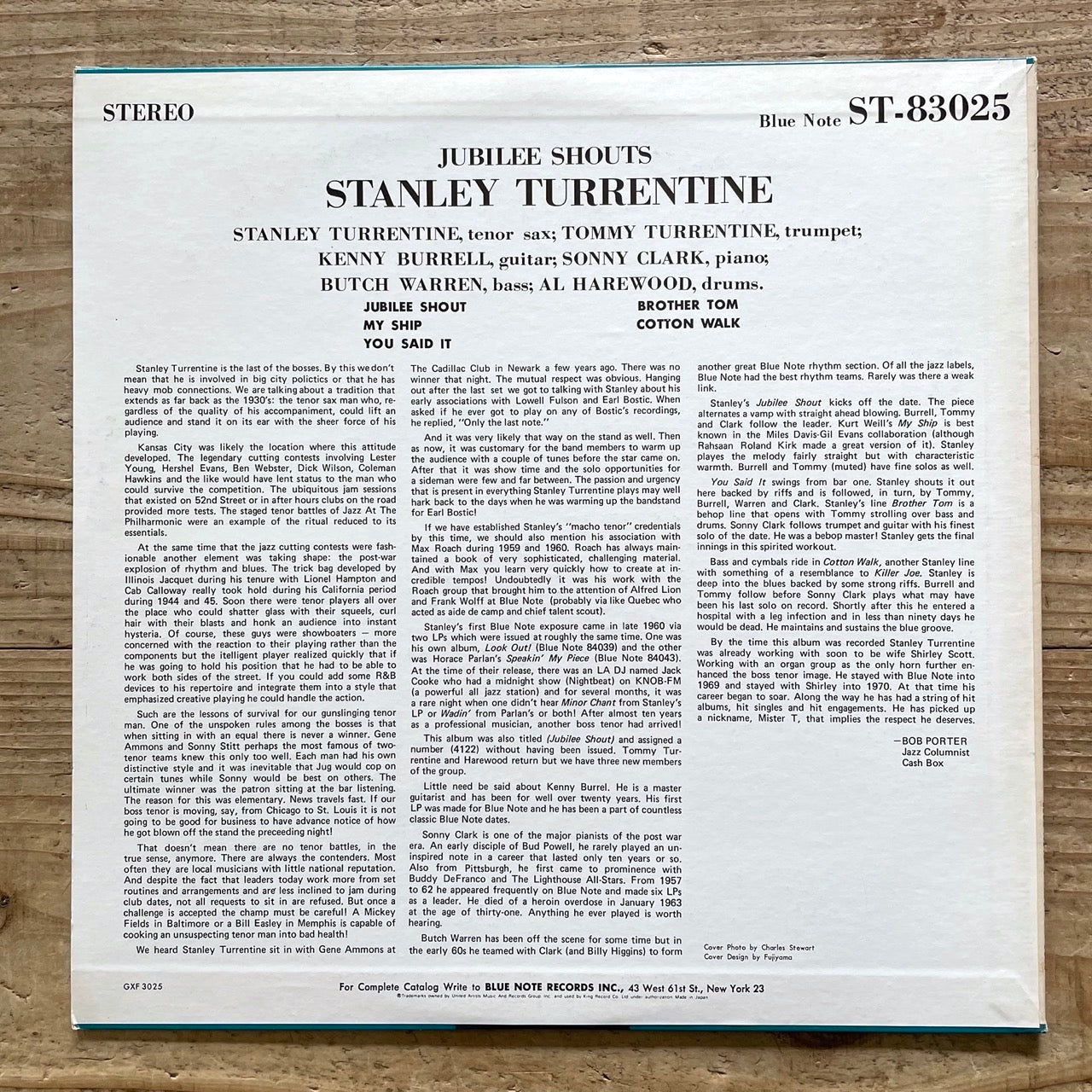 STANLEY TURRENTINE / JUBILEE SHOUTS on Blue Note - Japan King LP GXF-3025