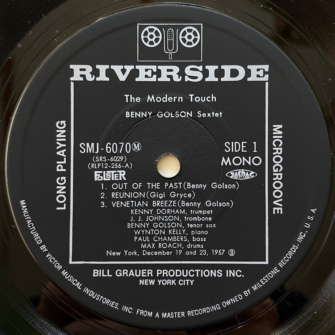 BENNY GOLSON SEXTET / MODERN TOUCH - Japan Riverside LP NM SMJ-6070
