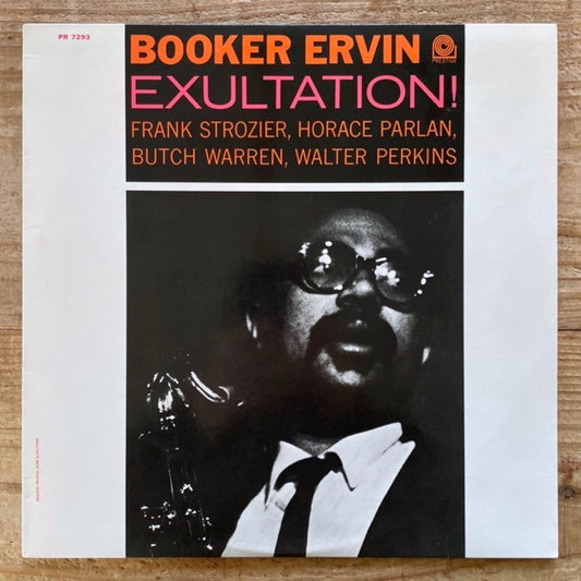 BOOKER ERVIN / EXULTATION! on Prestige - Japan LP NM WWLJ-7050