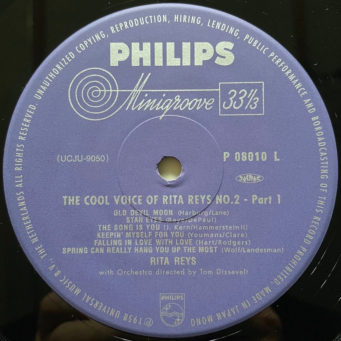 RITA REYS / THE COOL VOICE OF RITA REYS NO.2 on Dutch