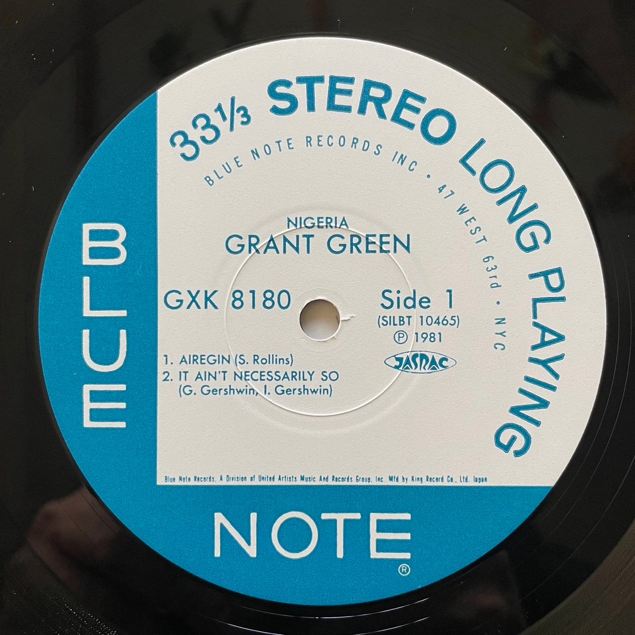 GRANT GREEN / NIGERIA - Japan Blue Note King Original LP GXK-8180 NM