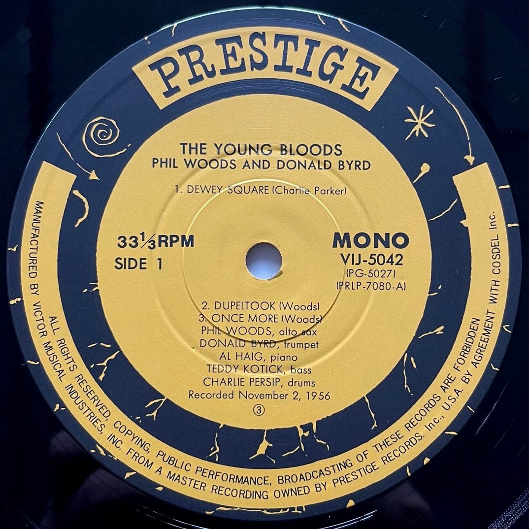 PHIL WOODS & DONALD BYRD / YOUNG BLOODS on Prestige - Japan MONO LP VIJ-5042