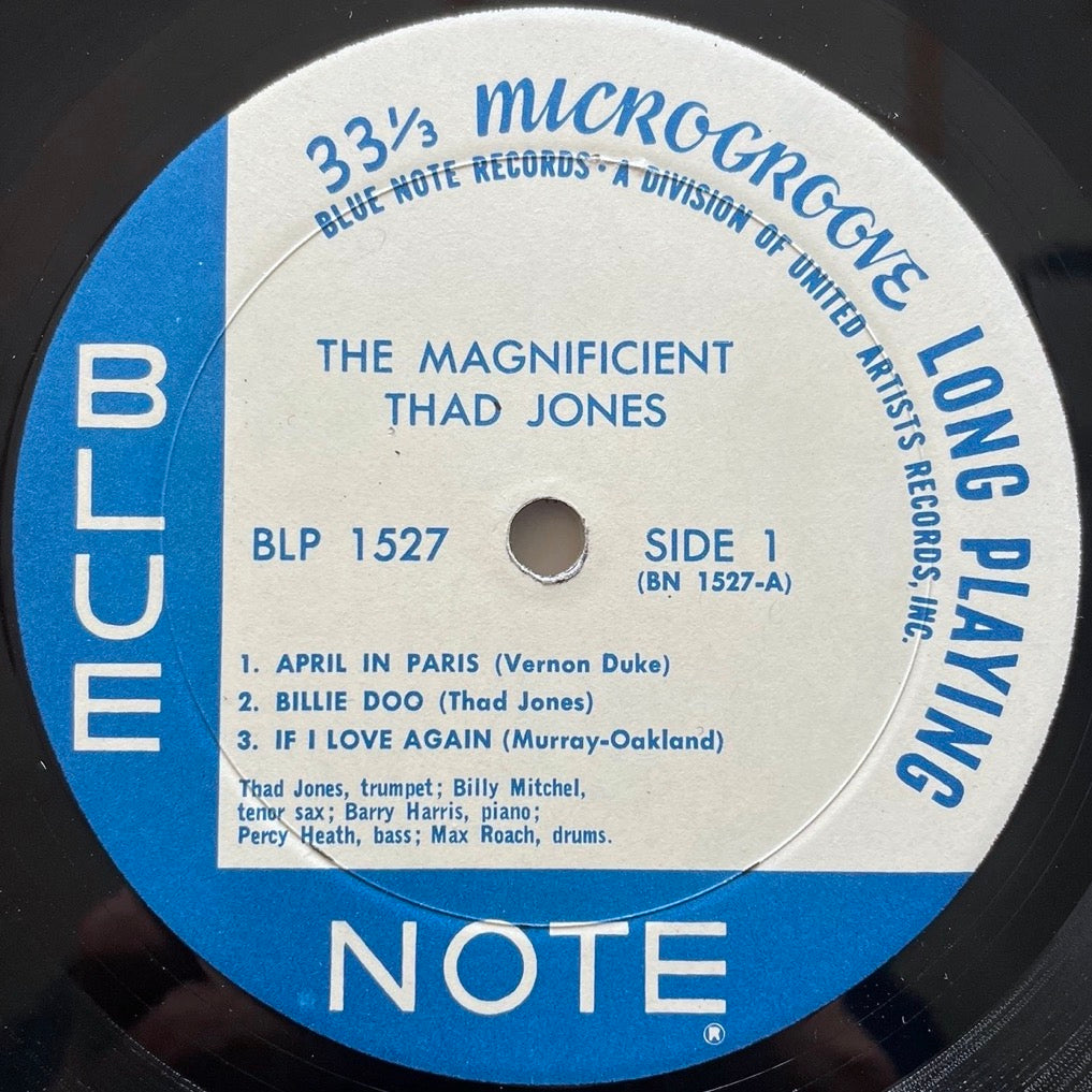THAD JONES / THE MAGNIFICENT on Blue Note - UA MONO BLP1527