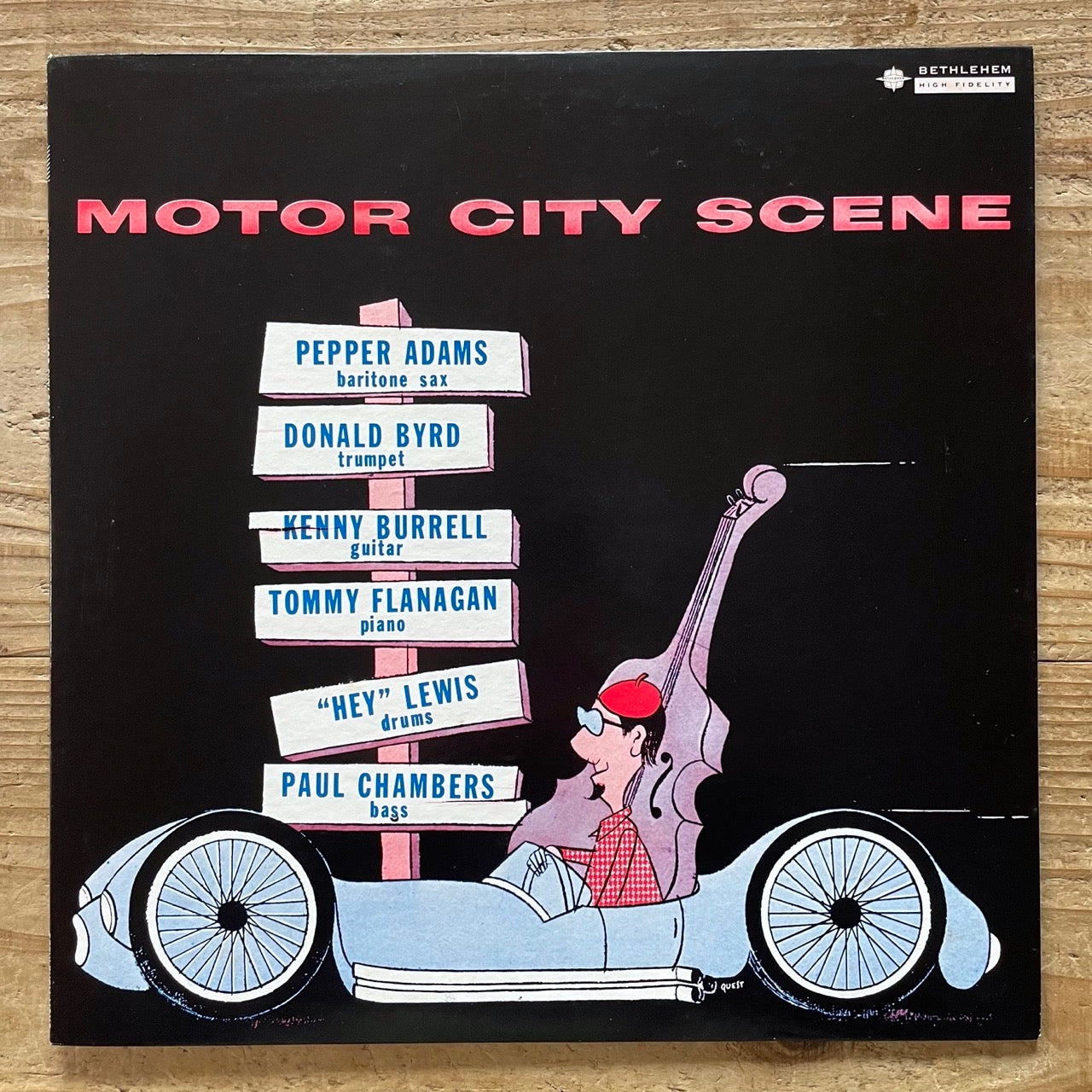 PEPPER ADAMS / MOTOR CITY SCENE on Bethlehem - Japan MONO LP 22AP-128