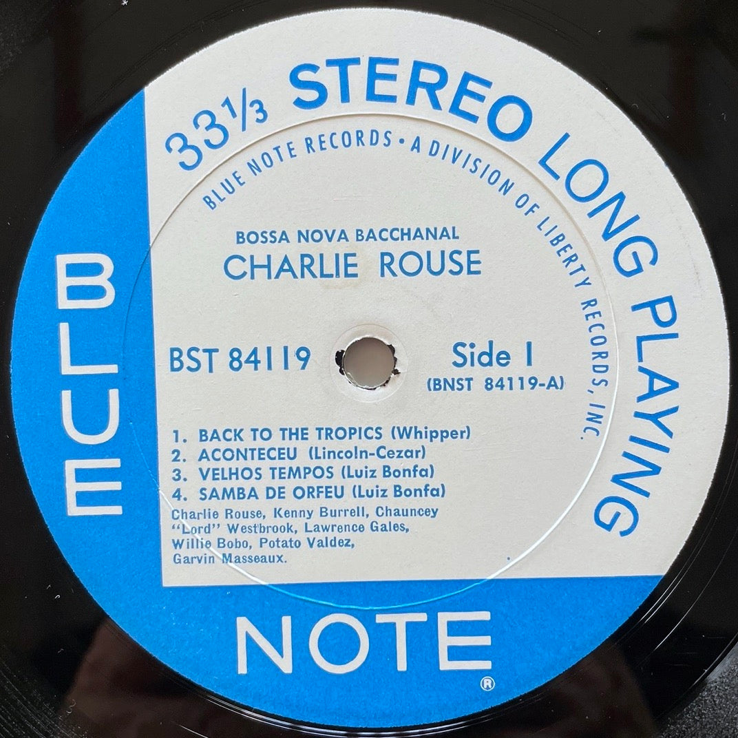 CHARLIE ROUSE / BOSSA NOVA BACCHANAL - US Blue Note Liberty VAN GELDER BST-84119