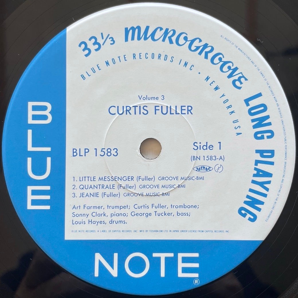 CURTIS FULLER / VOL.3 on Blue Note BLP 1583 - Japan MONO LP NM
