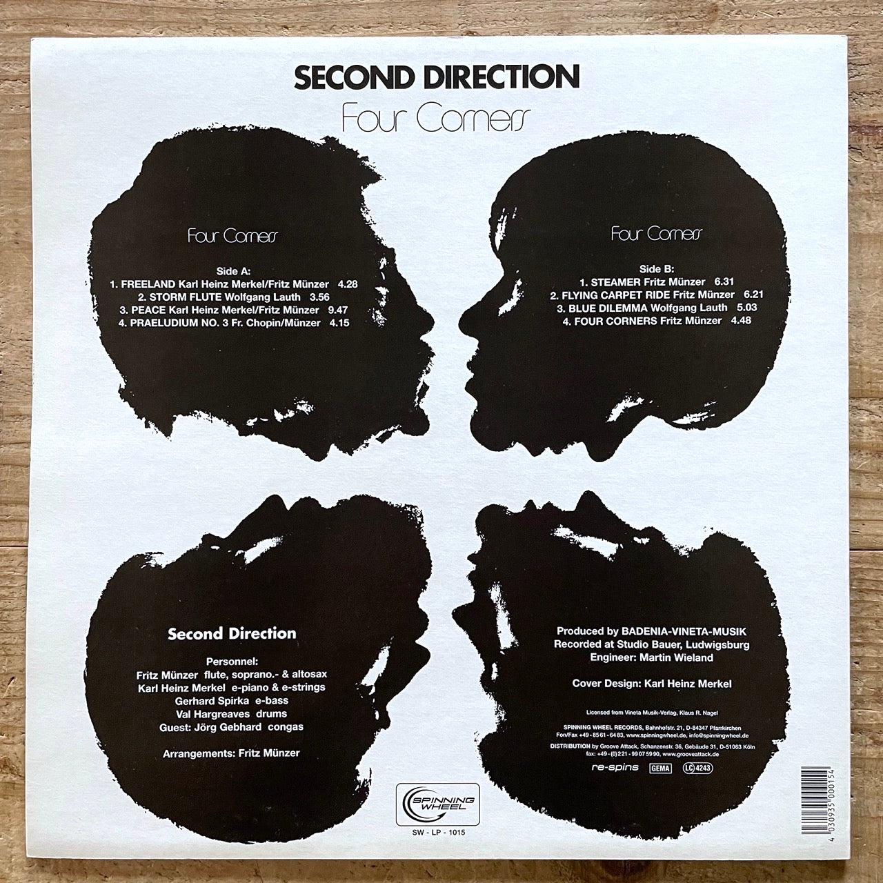 FOUR CORNERS / SECOND DIRECTION - German Jazz Funk reissue NM