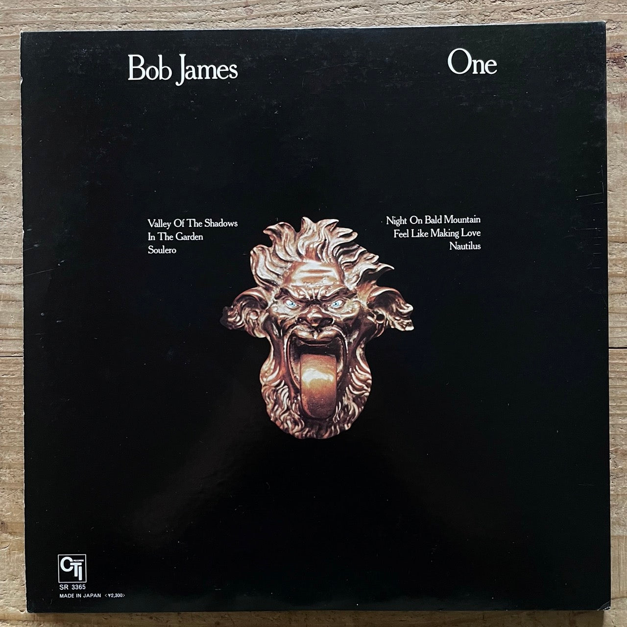 BOB JAMES / ONE on CTI - Japan GF LP VAN GELDER Jazz Funk SR-3365