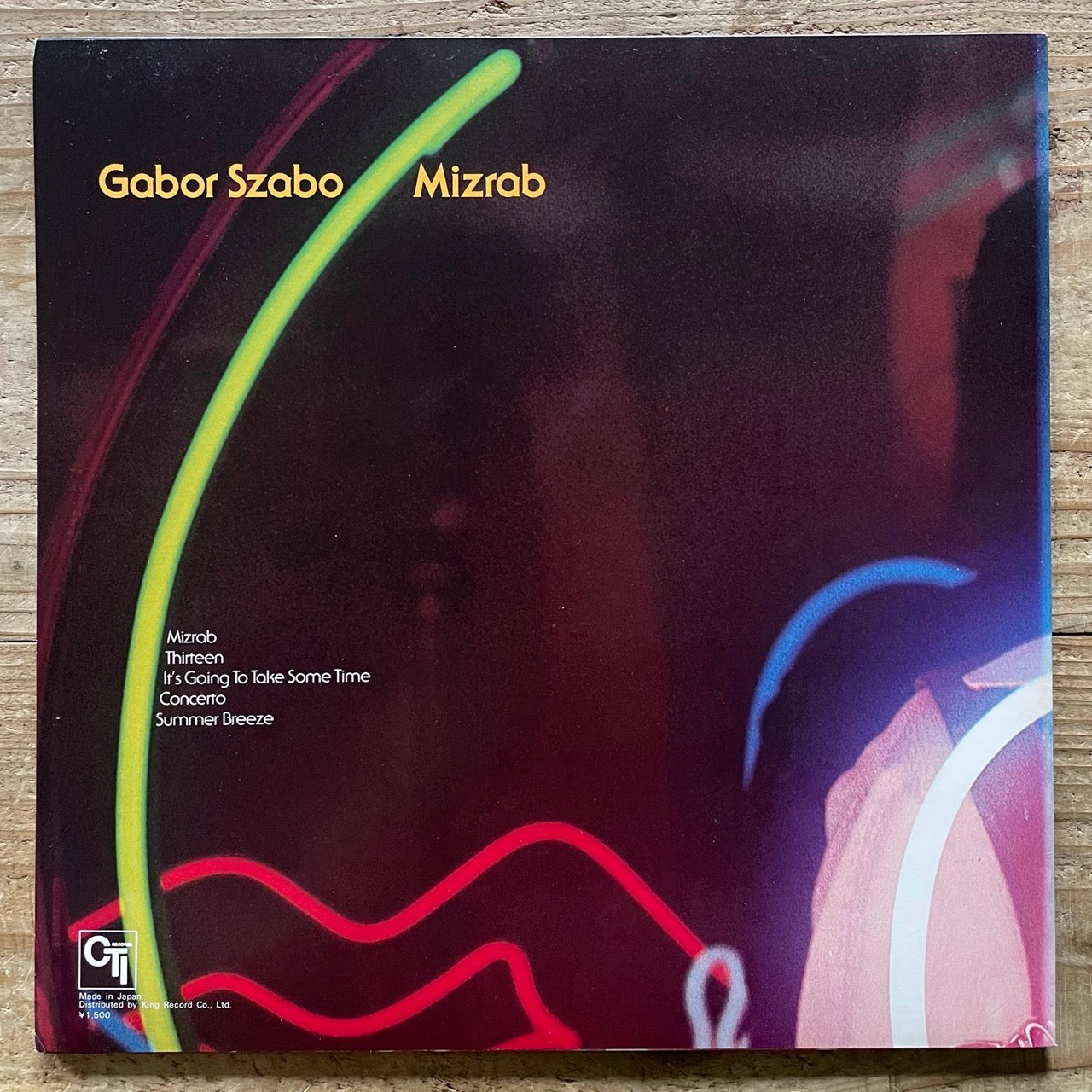 GABOR SZABO / MIZRAB on CTI - Japan LP NM LAX-3234